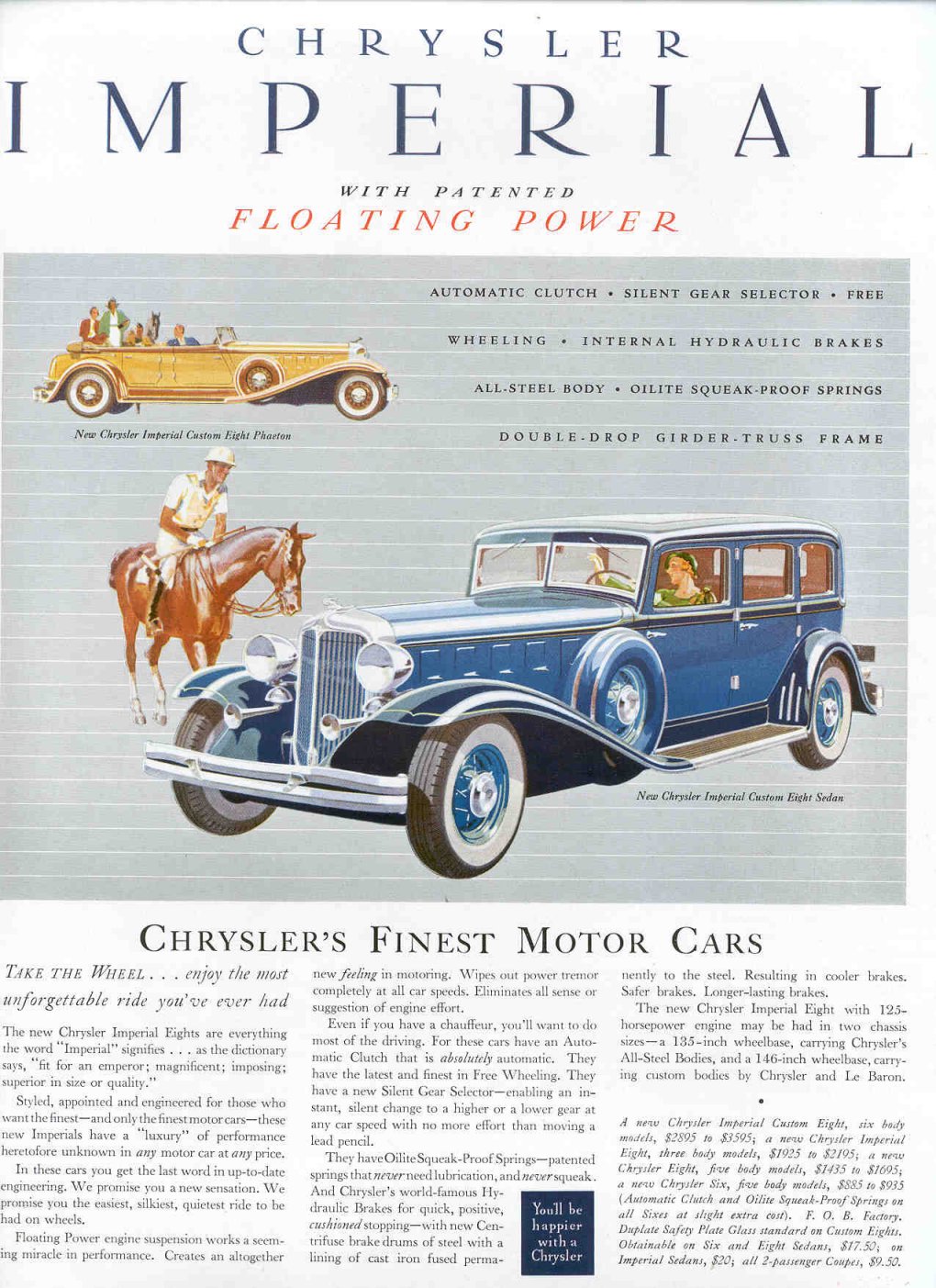 1932 Chrysler Auto Advertising